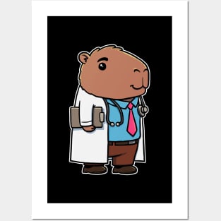 Capybara Doctor Boy Posters and Art